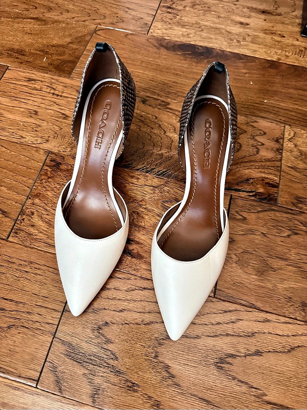 Coach Wynne Snake Heels SZ 9.5